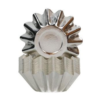 Bloom Baking Cups - Metallic Silver